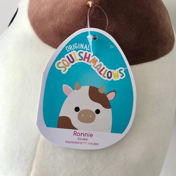 Squishmallows 12” Ronnie Cow - Picture 2 of 2